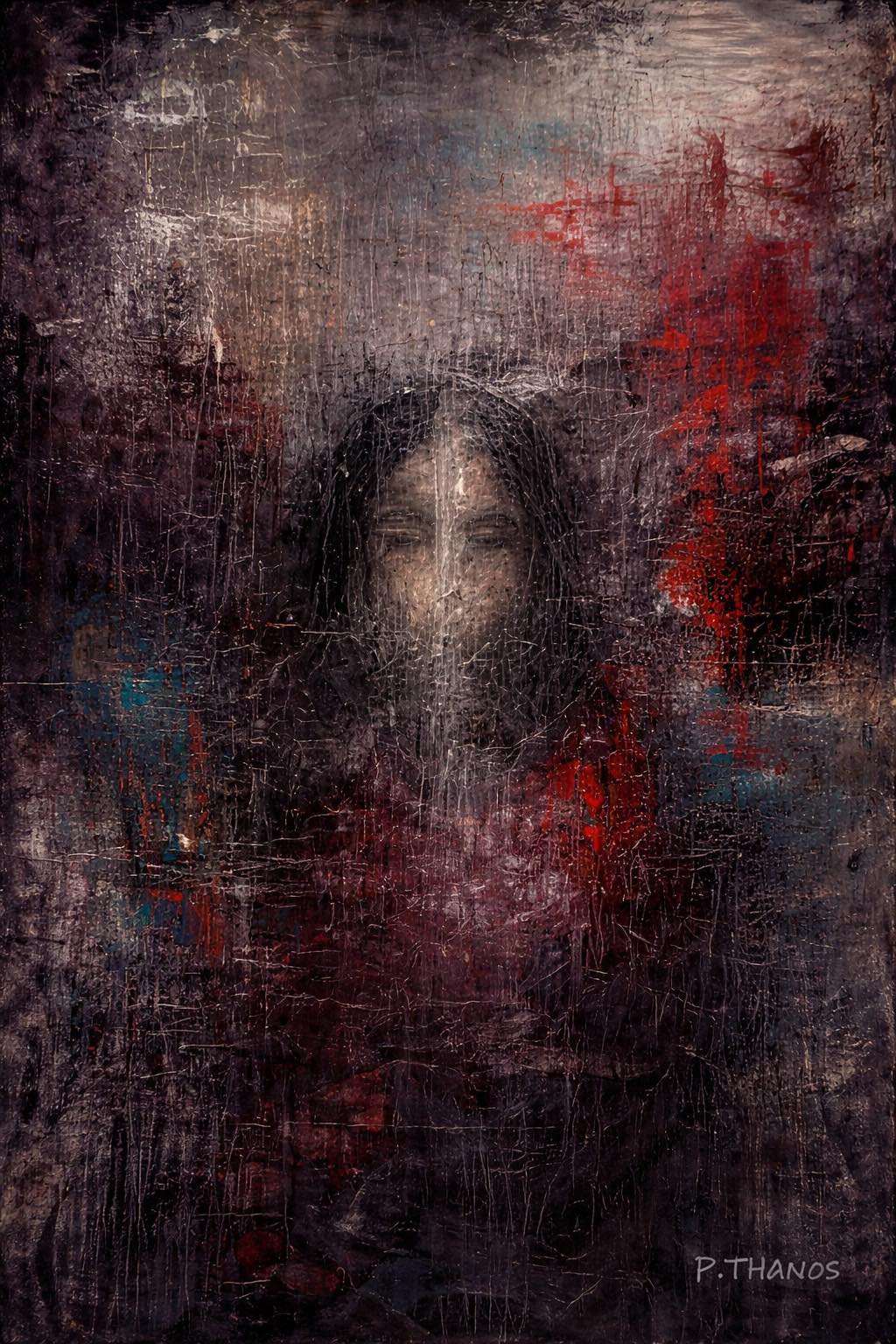 Emotional Realism Expressionism painting by Petros Thanos